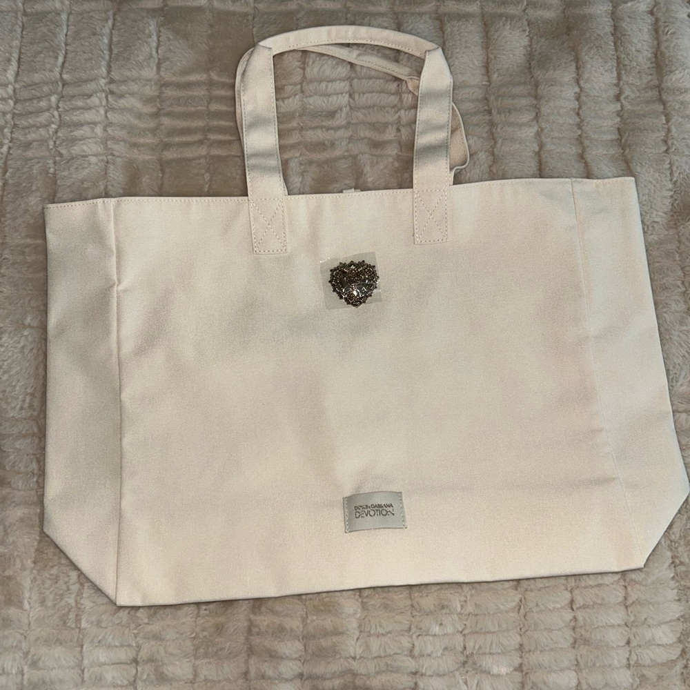NEW - Dolce&Gabbana Devotion Canvas Tote bag - Picture 3 of 8